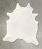 Solid White XX-Large Brazilian Cowhide Rug 8'10