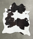 Chocolate and White XX-Large Brazilian Cowhide Rug 8'7"H x 6'9"W #B24060 by Hudson Hides