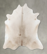 Champagne XX-Large Brazilian Cowhide Rug 7'11"H x 7'1"W #B24064 by Hudson Hides