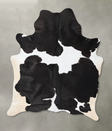 Black and White XX-Large Brazilian Cowhide Rug 8'6"H x 6'7"W #B24067 by Hudson Hides