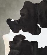 Black and White XX-Large Brazilian Cowhide Rug 8'6"H x 6'7"W #B24067 by Hudson Hides