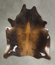 Chocolate and White XX-Large Brazilian Cowhide Rug 7'11"H x 6'6"W #B24068 by Hudson Hides