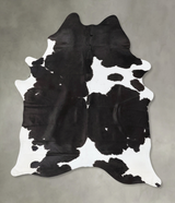 Black and White XX-Large Brazilian Cowhide Rug 8'6"H x 6'1"W #B24070 by Hudson Hides