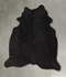 Solid Black Large Brazilian Cowhide Rug 6'10