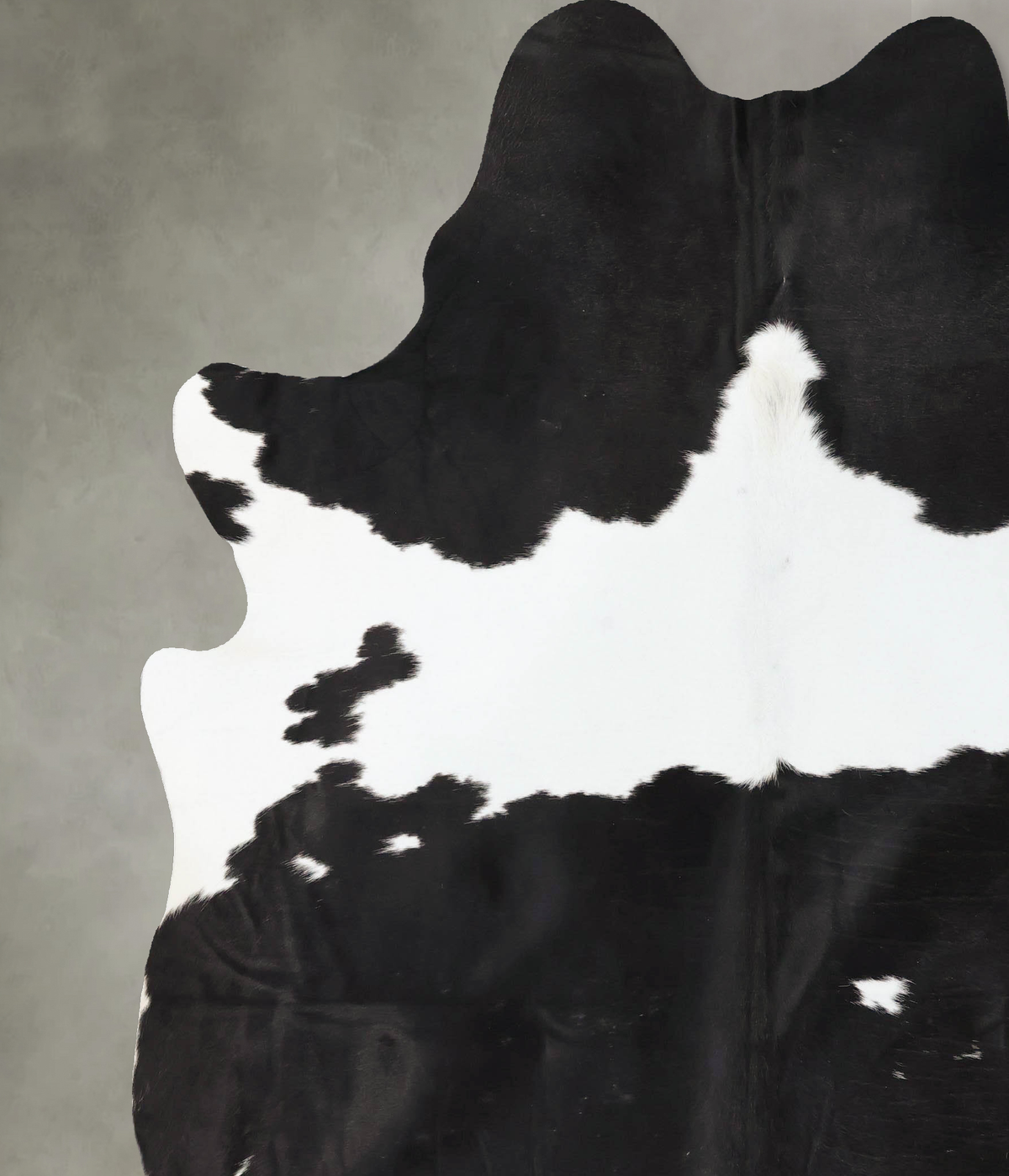 Black and White XX-Large Brazilian Cowhide Rug 8'5"H x 7'0"W #B24096 by Hudson Hides