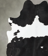 Black and White XX-Large Brazilian Cowhide Rug 8'5"H x 7'0"W #B24096 by Hudson Hides