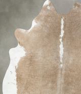 Taupe X-Large Brazilian Cowhide Rug 7'3"H x 6'1"W #B24103 by Hudson Hides