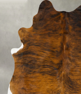 Medium Brindle X-Large Brazilian Cowhide Rug 7'7"H x 6'2"W #B24115 by Hudson Hides