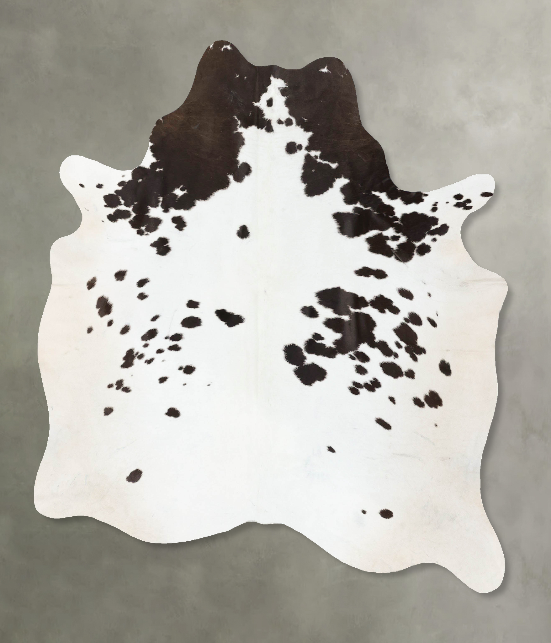 Chocolate and White Cowhide Rug #B24117