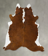 Medium Brindle X-Large Brazilian Cowhide Rug 7'2"H x 6'10"W #B24121 by Hudson Hides
