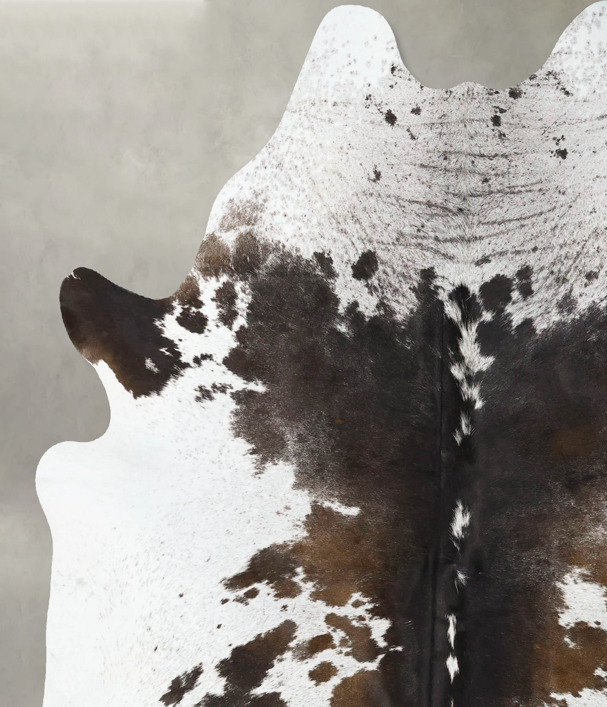 Chocolate and White X-Large Brazilian Cowhide Rug 7'5"H x 6'3"W #B24126 by Hudson Hides