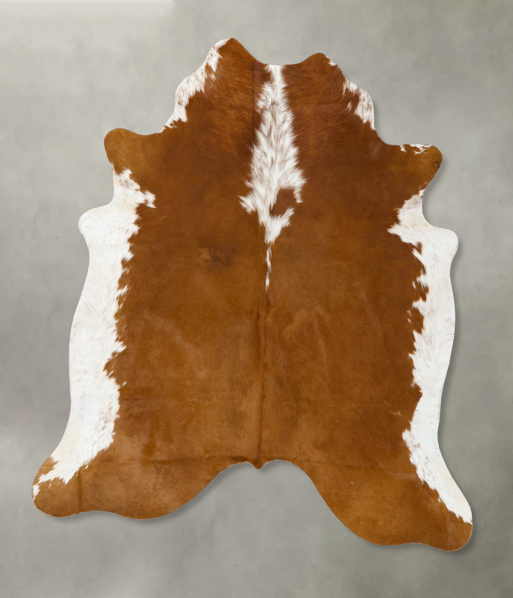 Brown and White Regular Cowhide Rug #B24146