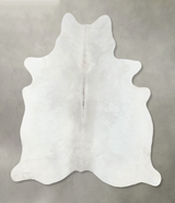 Light Grey X-Large Brazilian Cowhide Rug 7'0"H x 6'5"W #B24170 by Hudson Hides