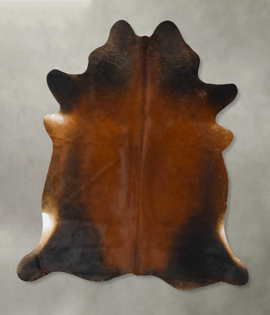 Warm Caramel X-Large Brazilian Cowhide Rug 7'1"H x 6'4"W #B24171 by Hudson Hides