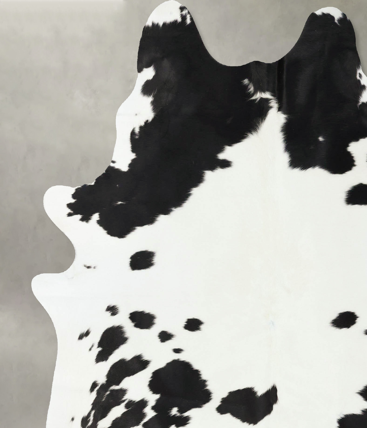 Black and White X-Large Brazilian Cowhide Rug 7'6"H x 6'2"W #B24186 by Hudson Hides
