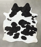 Black and White X-Large Brazilian Cowhide Rug 7'10"H x 5'3"W #B24187 by Hudson Hides