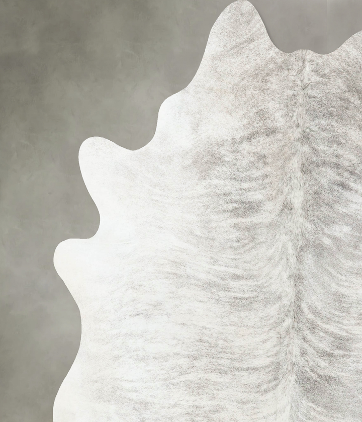 Grey Brindle XX-Large Brazilian Cowhide Rug 8'2"H x 6'11"W #B24203 by Hudson Hides