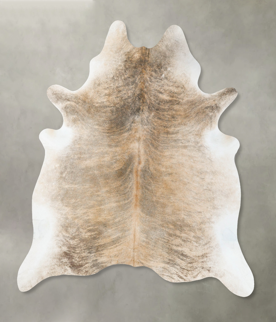 Light Brindle XX-Large Brazilian Cowhide Rug 9'1"H x 7'6"W #B24204 by Hudson Hides