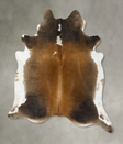 Chocolate and White XX-Large Brazilian Cowhide Rug 8'4"H x 7'1"W #B24214 by Hudson Hides