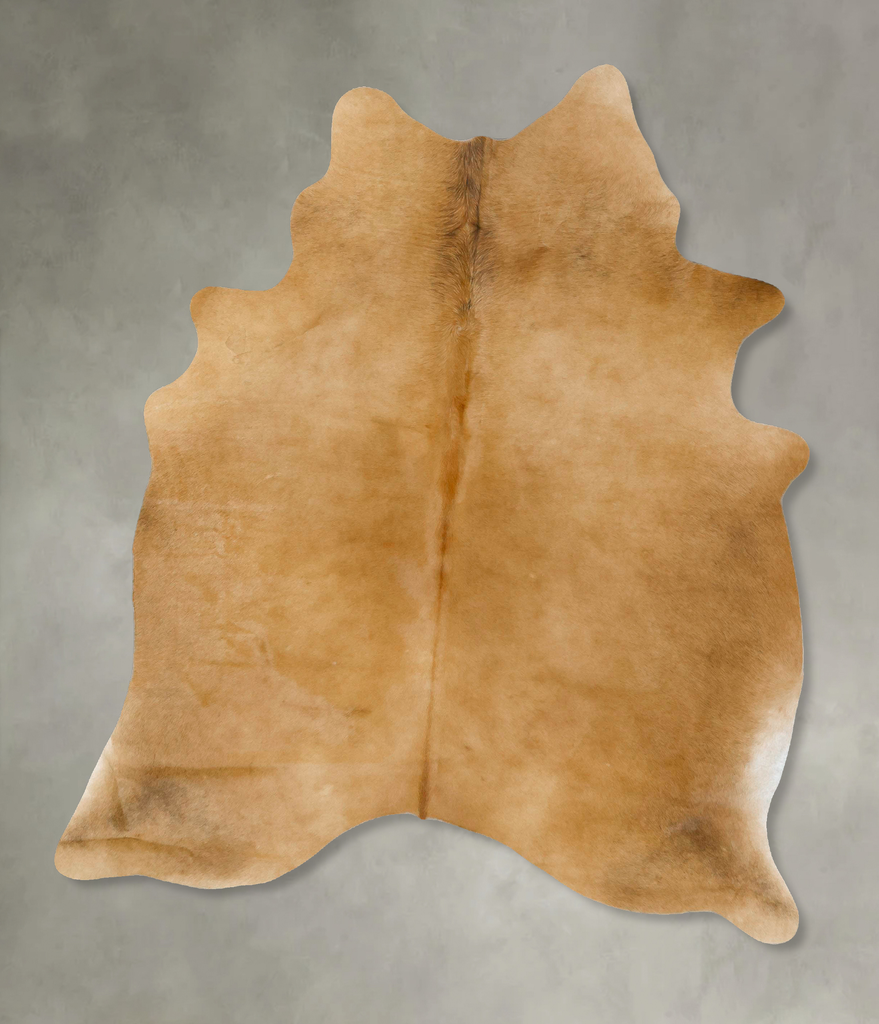 Beige Large Brazilian Cowhide Rug 7'1"H x 5'6"W #B24233 by Hudson Hides