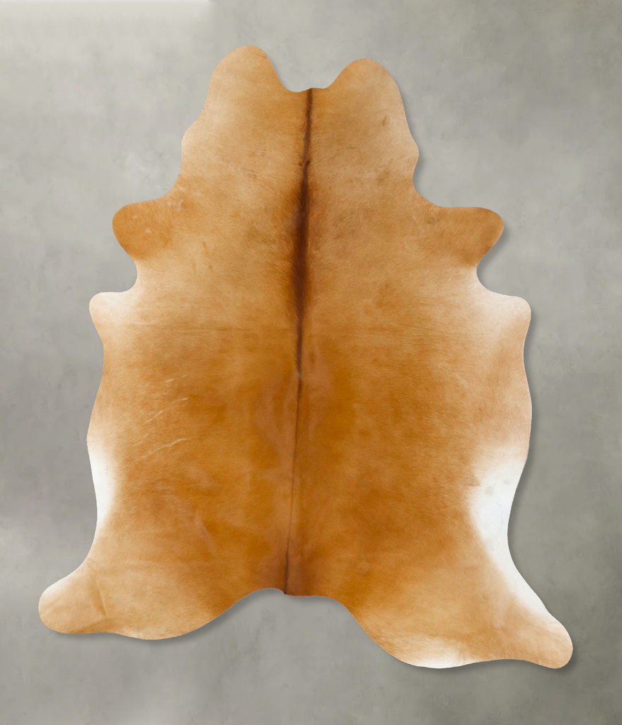Beige X-Large Brazilian Cowhide Rug 7'6"H x 6'5"W #B24234 by Hudson Hides