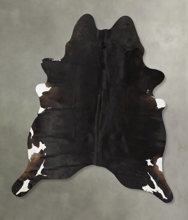 Solid Black X-Large Brazilian Cowhide Rug 7'6"H x 6'2"W #B24235 by Hudson Hides
