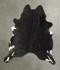 Solid Black X-Large Brazilian Cowhide Rug 7'6