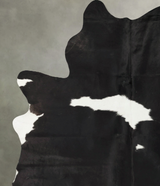 Black and White X-Large Brazilian Cowhide Rug 8'3"H x 6'0"W #B24253 by Hudson Hides
