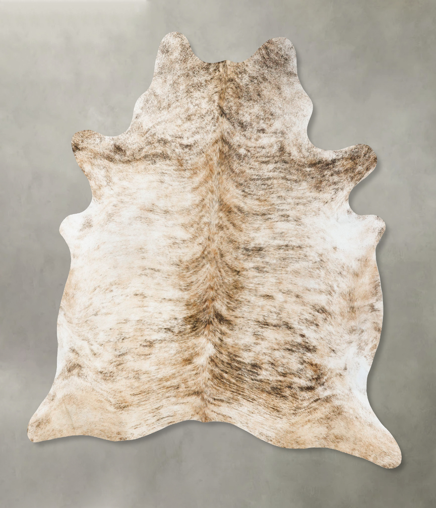 Light Brindle XX-Large Brazilian Cowhide Rug 8'9"H x 7'1"W #B24258 by Hudson Hides