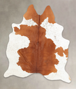 Brown and White X-Large Brazilian Cowhide Rug 7'6"H x 6'3"W #B2427 by Hudson Hides