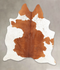 Brown and White X-Large Brazilian Cowhide Rug 7'6