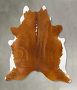Brown and White Regular X-Large Brazilian Cowhide Rug 7'5"H x 6'6"W #B24280 by Hudson Hides