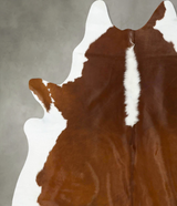 Hereford X-Large Brazilian Cowhide Rug 7'5"H x 6'4"W #B24289 by Hudson Hides