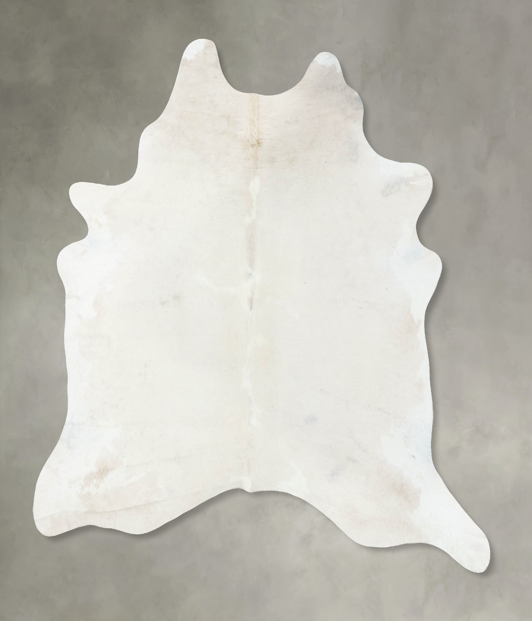 Solid White XX-Large Brazilian Cowhide Rug 8'7"H x 7'3"W #B24307 by Hu