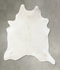Solid White XX-Large Brazilian Cowhide Rug 8'7