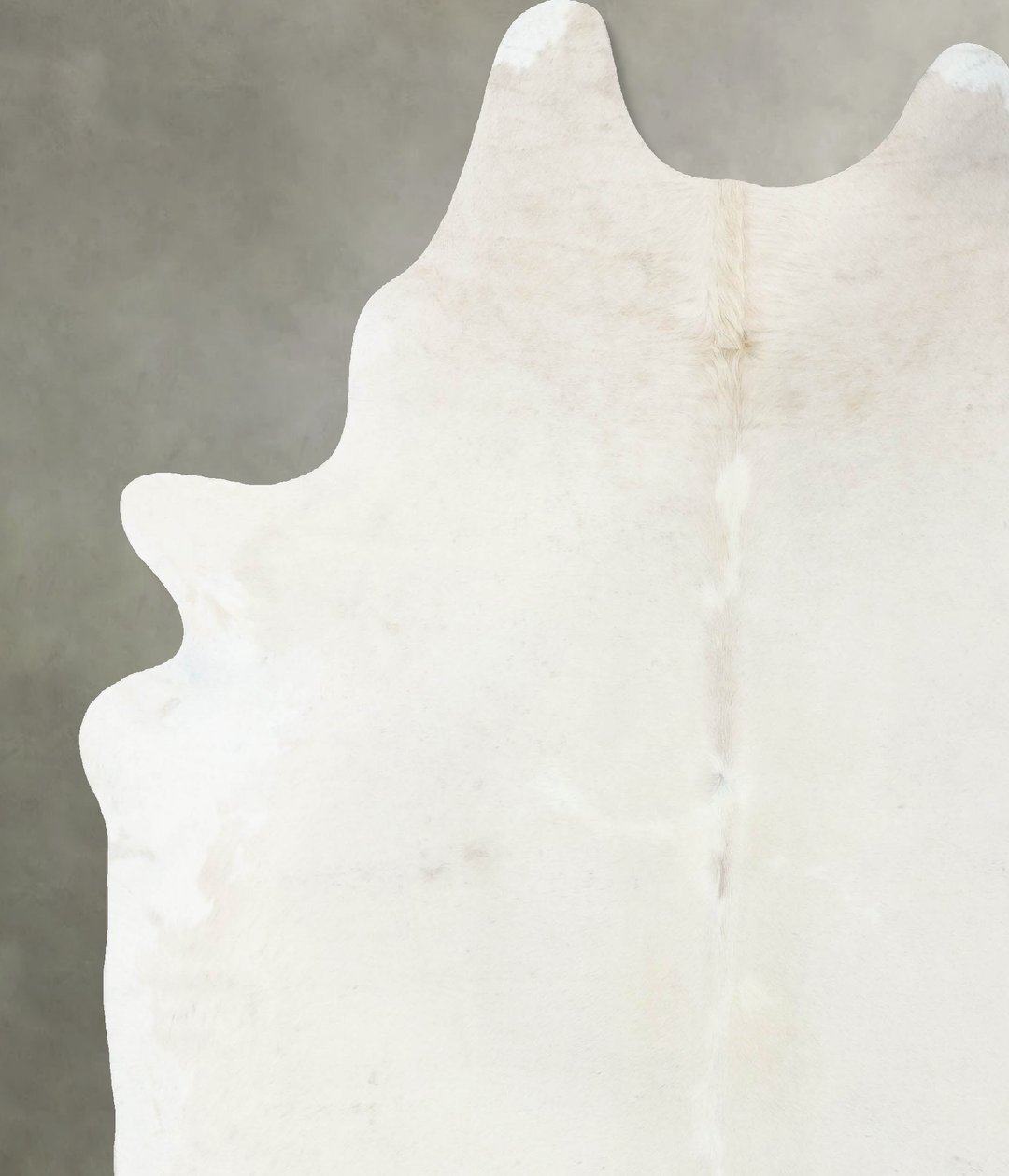 Solid White XX-Large Brazilian Cowhide Rug 8'7"H x 7'3"W #B24307 by Hu