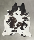 Chocolate and White XX-Large Brazilian Cowhide Rug 7'8"H x 6'6"W #B24318 by Hudson Hides