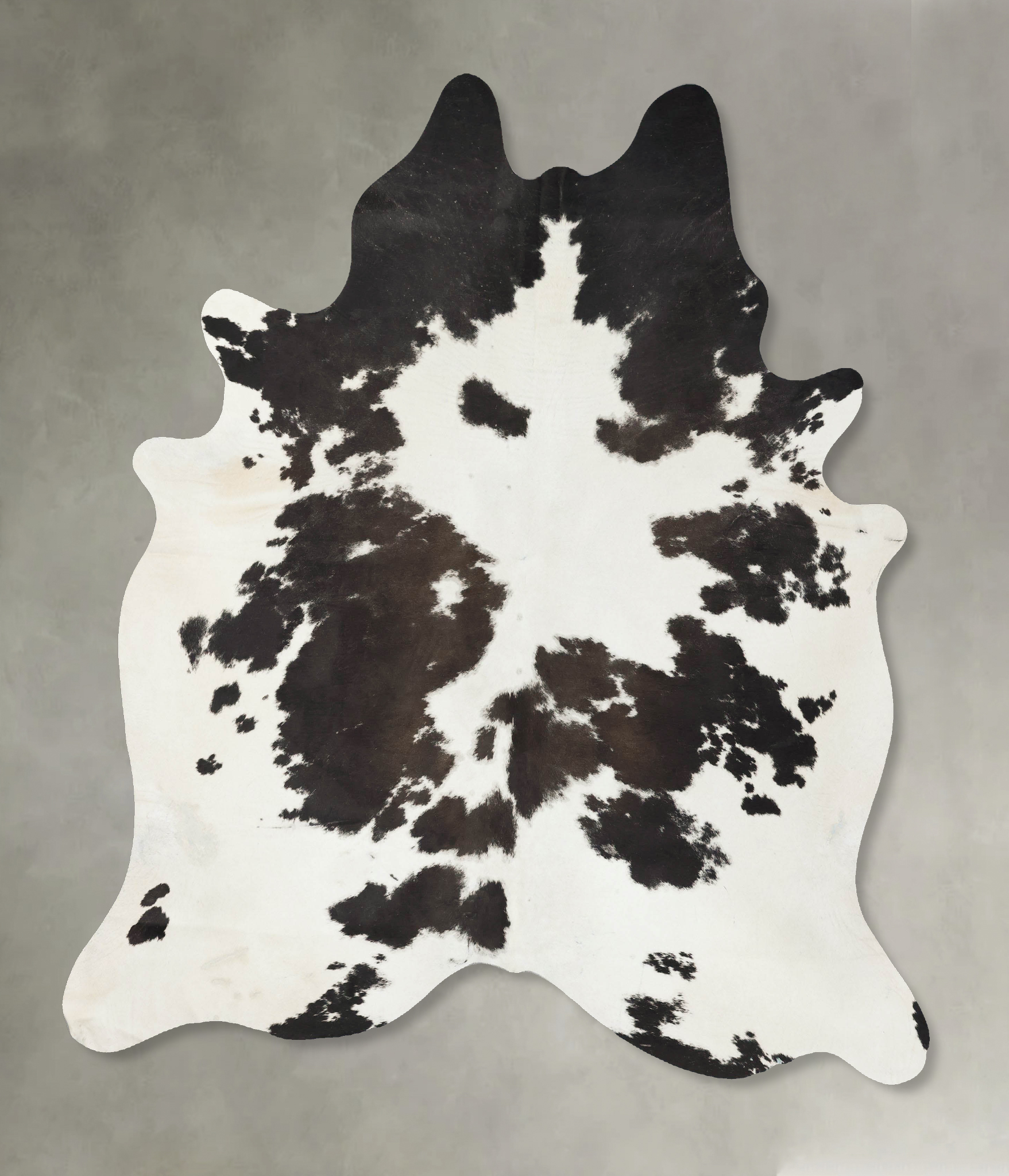 Chocolate and White Cowhide Rug #B24318