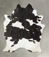 Black and White XX-Large Brazilian Cowhide Rug 8'5"H x 6'6"W #B24335 by Hudson Hides