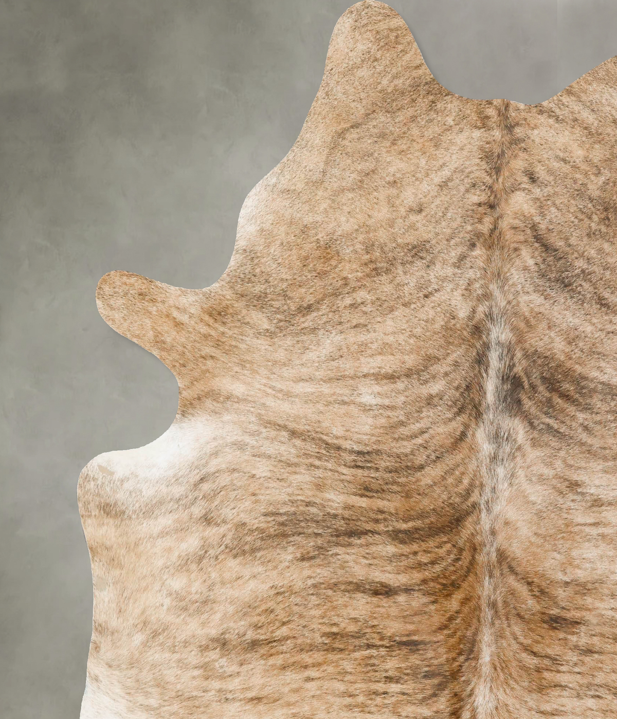 Light Brindle XX-Large Brazilian Cowhide Rug 8'1"H x 6'7"W #B24344 by Hudson Hides