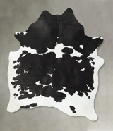 Black and White X-Large Brazilian Cowhide Rug 7'7"H x 6'0"W #B24347 by Hudson Hides