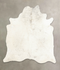 Grey with White XX-Large Brazilian Cowhide Rug 7'11