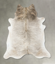 Light Brindle XX-Large Brazilian Cowhide Rug 7'7"H x 6'10"W #B24354 by Hudson Hides