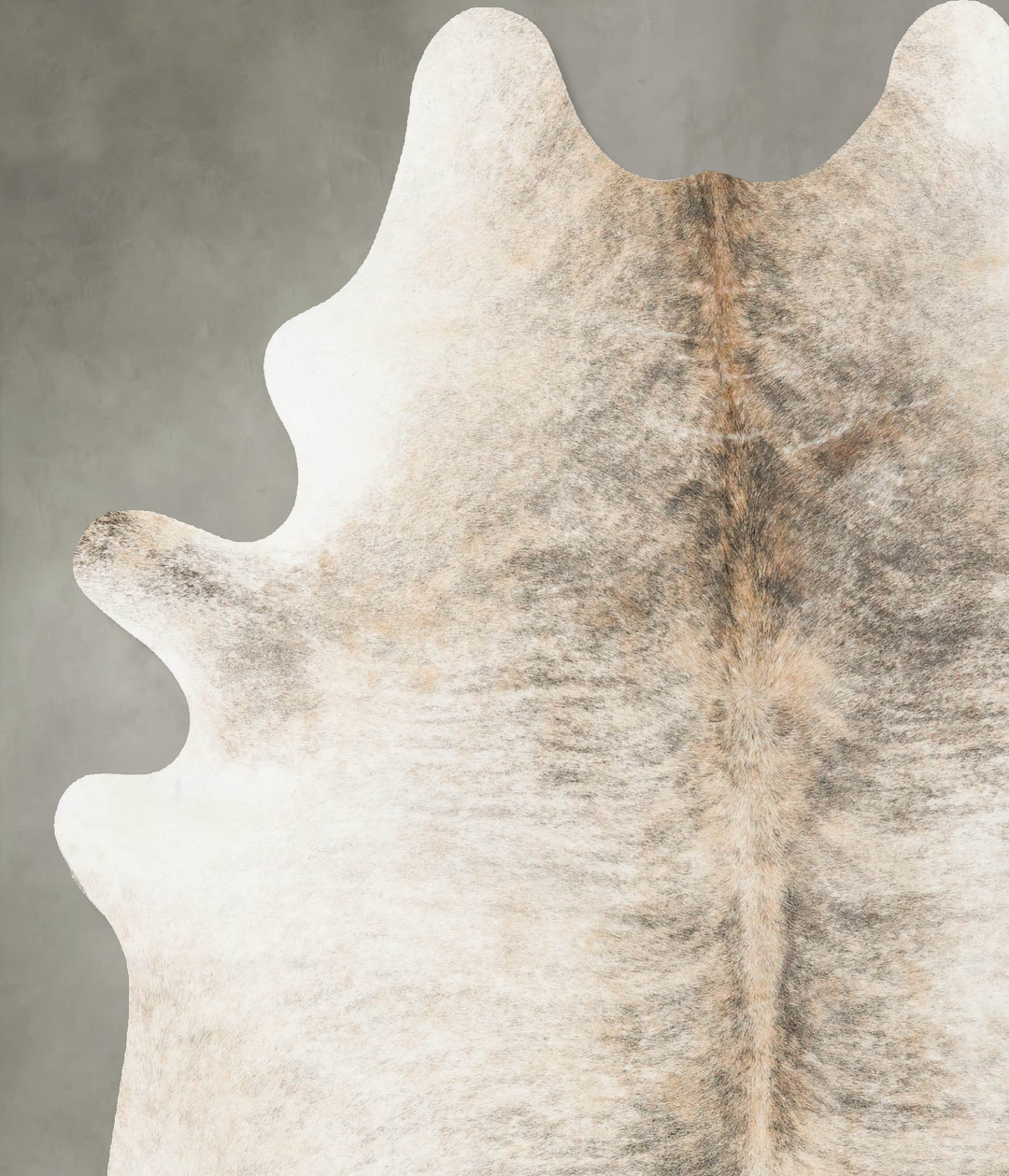 Light Brindle X-Large Brazilian Cowhide Rug 7'10"H x 6'3"W #B24361 by 