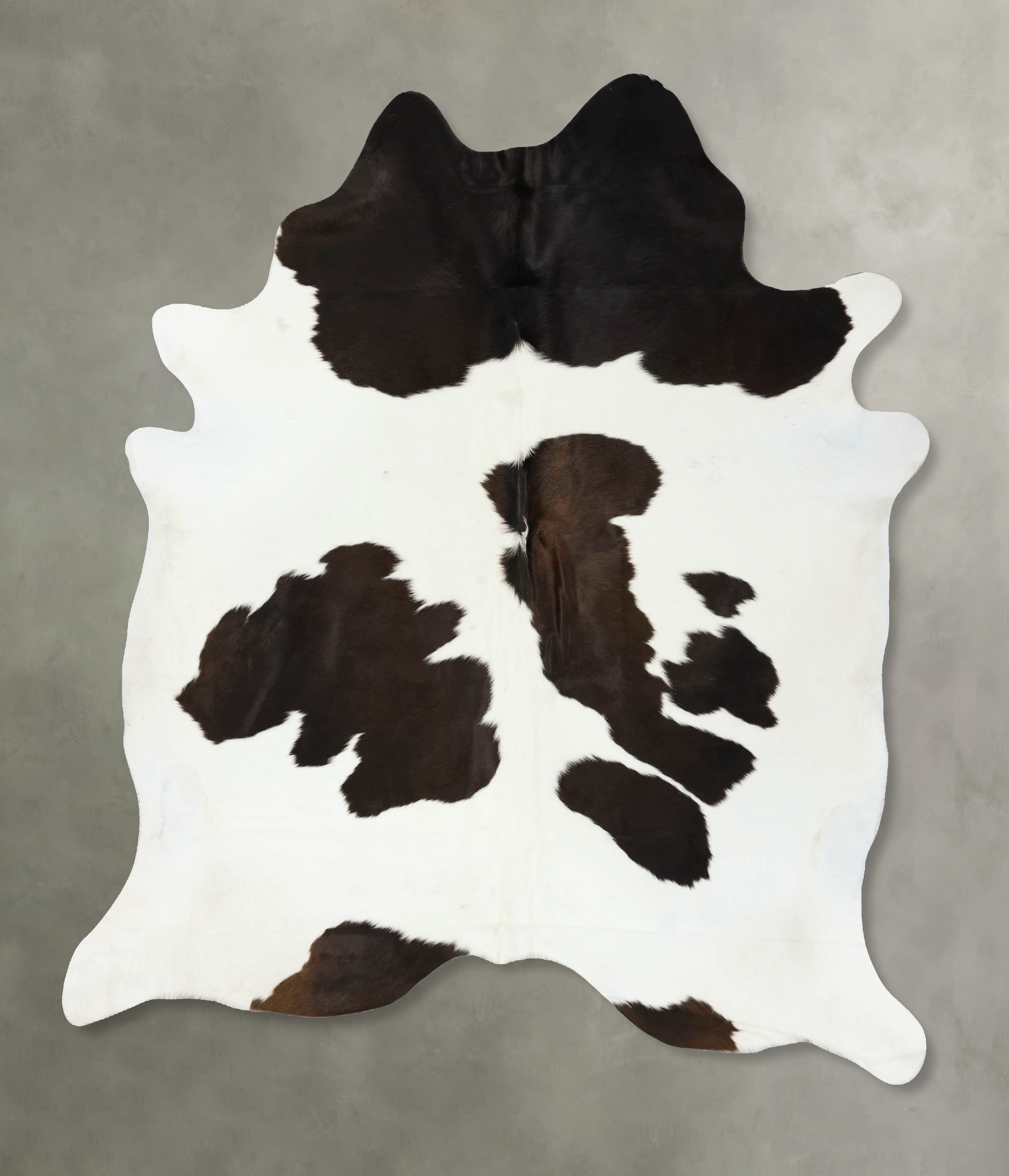 Chocolate and White Cowhide Rug #B24368