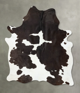 Black and White X-Large Brazilian Cowhide Rug 7'10"H x 6'3"W #B24398 by Hudson Hides