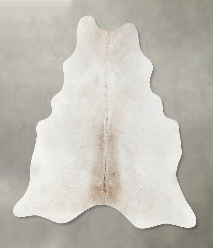 Grey with Beige X-Large Brazilian Cowhide Rug 7'5"H x 6'6"W #B24429 by Hudson Hides