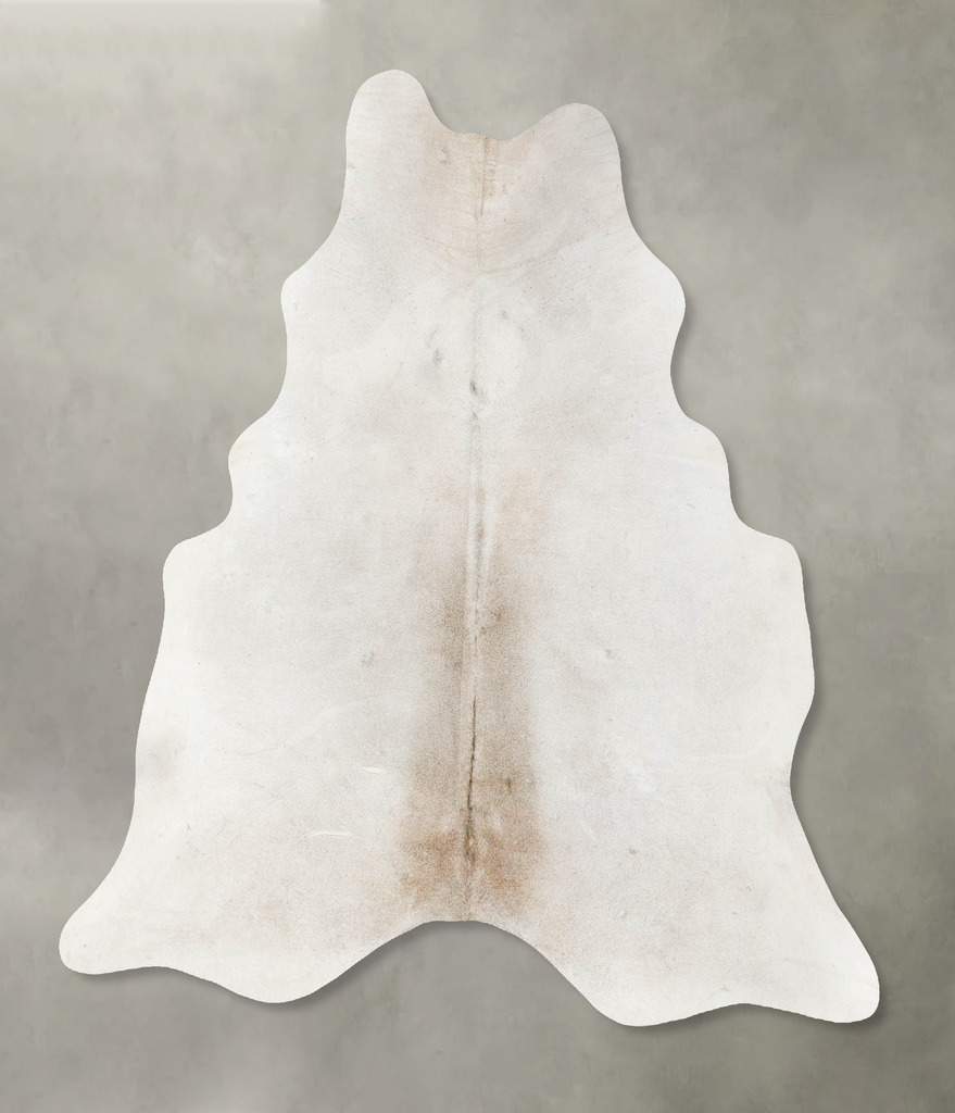 Grey with Beige X-Large Brazilian Cowhide Rug 7'5"H x 6'6"W #B24429 by Hudson Hides