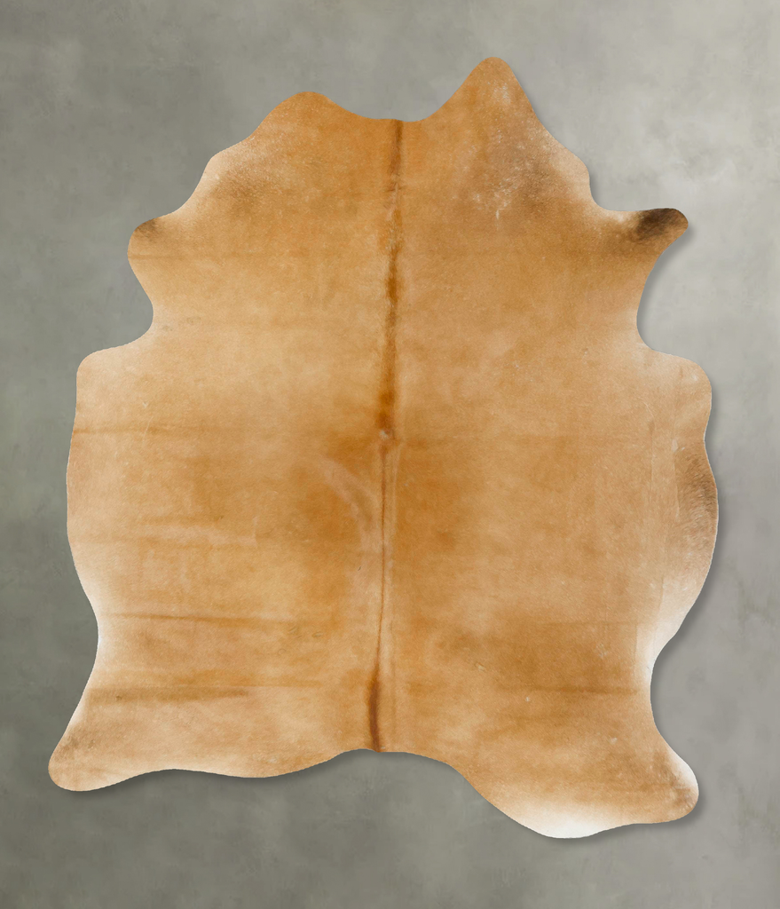 Beige X-Large Brazilian Cowhide Rug 7'5"H x 5'5"W #B24430 by Hudson Hides