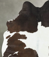 Chocolate and White XX-Large Brazilian Cowhide Rug 6'3"H x 4'10"W #B24431 by Hudson Hides